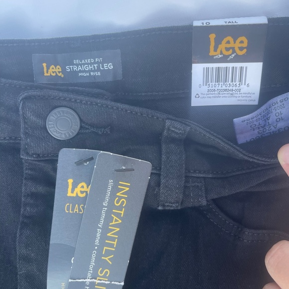 LEE Black Straight Leg Jeans - Picture 2 of 3